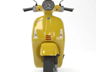 Vespa Sprint Yellow 3D model
