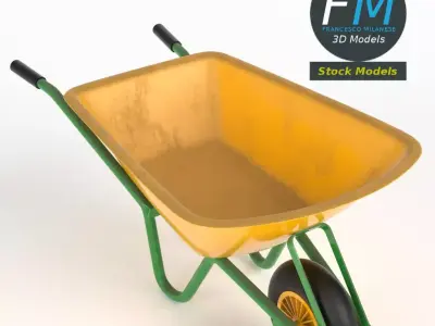 Wheelbarrow 3D model shop