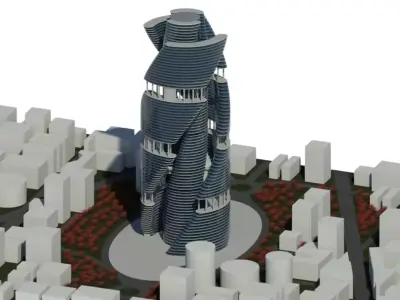Engineer 3D Skyscraper Project 3D model