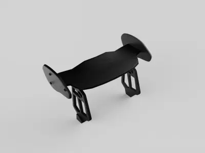 Spoiler back lift rear auto  3D model