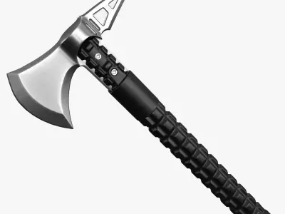 Combat Tactical Axe Low-poly 3D model