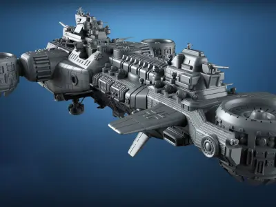 Ausmerzer Battle Ship 3D model