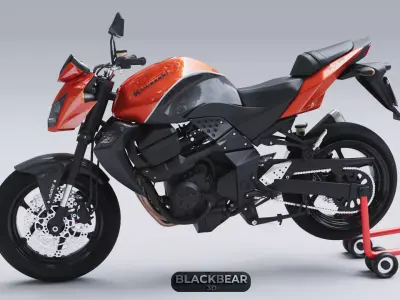 KAWASAKI Z-750 Corona Renderer 3D model