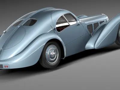 Bugatti Type 57 Atlantic 3D model purchase