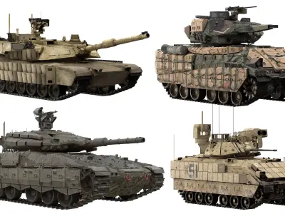 Military Tanks  3D Model Pack