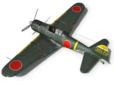 Mitsubishi A6M2 Zero - Konoike Kokutai 3D model