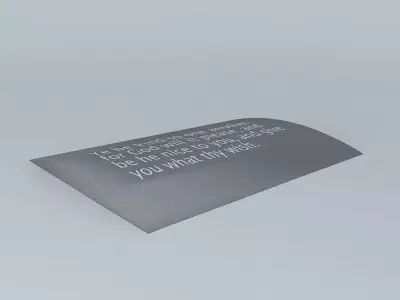 My Famous Quote  Free 3D model by 2001kraft-old