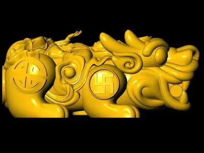 Pixiu Face Bracelet-Unicorn bracelet T05 3D print model