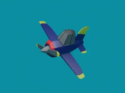 Airplane Lowpoly 3D model