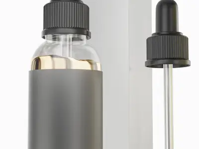 Dropper Bottle Low-poly 3D model