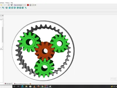 Planetary gearbox 3D print model