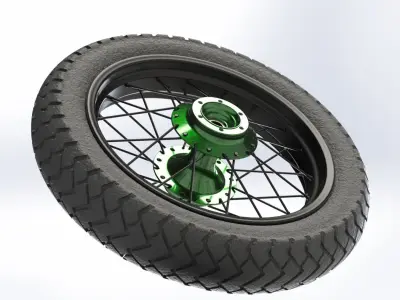 Motorcycle Rim 3D model