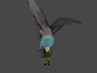eagle Low-poly 3D model purchase
