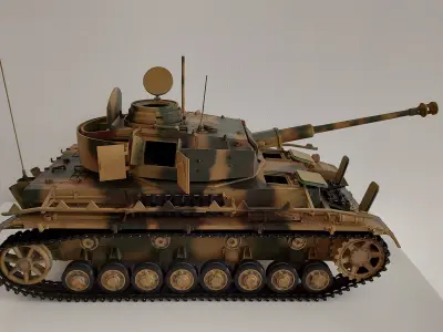 PANZER IV RC 1 - 10 Panzerbefehlswagen IV Ausf J 3D print model