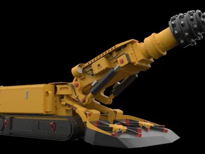 RoadheaderEBZ160 mining machine 3D model