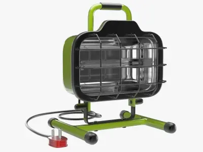 Halogen Work Light 1 3D model