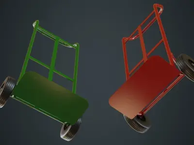 Hand Truck 4A Low-poly 3D model