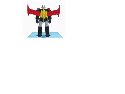 MAZINGER Z WITH JET SCRANDER AND DISASSAMBLE 3D model