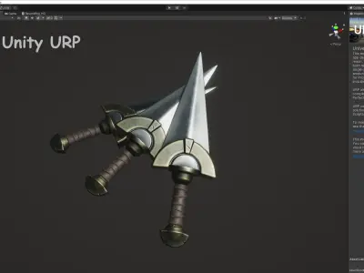 Fantasy Dagger 04 Low-poly 3D model