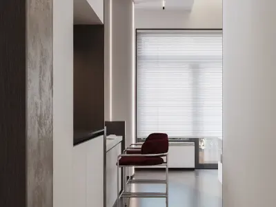 Company interior scene 3D model