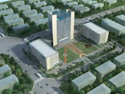 Office Building 3D model 335