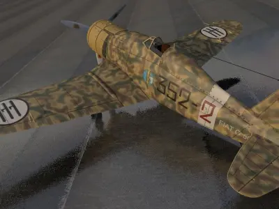 Fiat G-50 Freccia 3D model