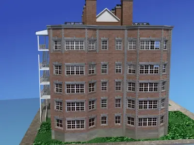 Apartment Building 3D model shop