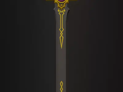 3in1 Arcane Blade Pack Simple Series I Low-poly 3D model