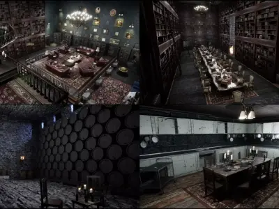 Ravenwood Manor  A Complete Gothic Victorian Mansion Experience 3D model