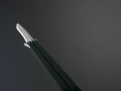 Knife Low-poly 3D model 21