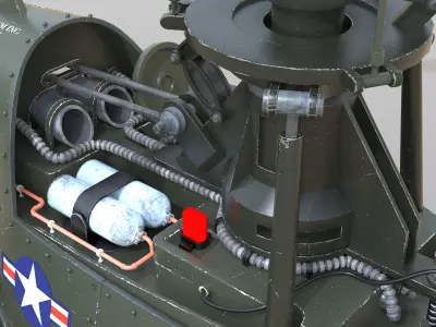 AeroViper VT 0723  Hybrid Assault HeliTank 3D model