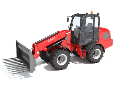 Grab Bucket Telehandler 3D model