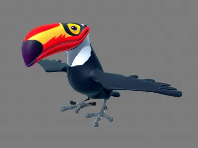 Low Poly Animals zebra Free low-poly 3D model