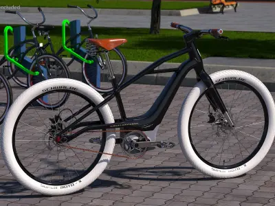 Electric Bike Harley Davidson 3D model