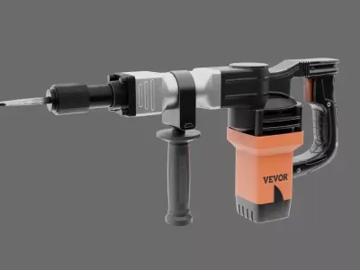Automatic Hammer Low-poly 3D model