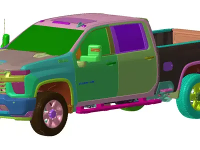 Chevrolet Silverado 2500 4WD LTZ 2020 Vehicle 3d scan model 3D model