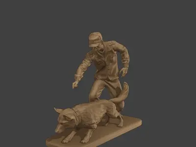 Czechoslovak communist Police K9 004 3D print model