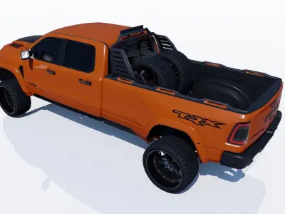 Ram 1500 TRX Extended Wheel Base Lifted 3D model
