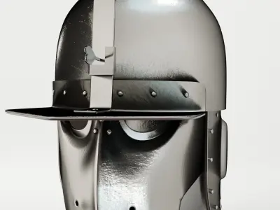 Medieval Helmet V1 Low-poly 3D model