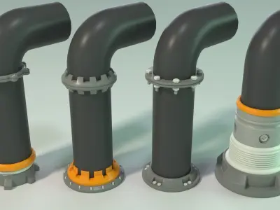Industrial Kitbash - 3 - 70 pieces 3D model