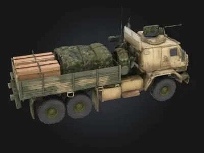 Armored Supply Convoy  Protection on the Move in Dangerous Lands 3D model