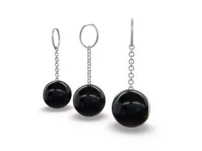 8 Ball Keychain 3D model