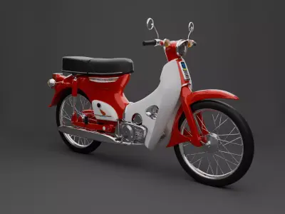 Honda Supercub C70 3D model purchase