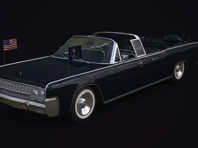 Lincoln Continental 61 Presidential Limousine 3D model