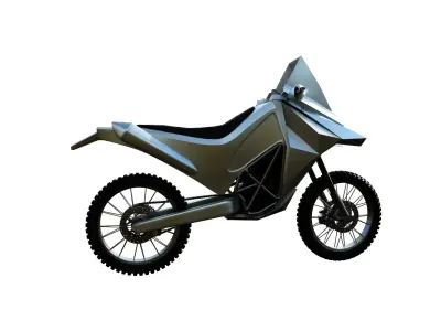 Adventure Motorcycle Low-poly 3D model