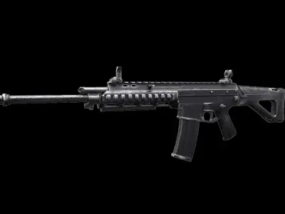 ACR - Rifle Weapon Low-poly 3D model