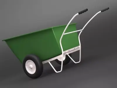 Wheelbarrow 3D model 8
