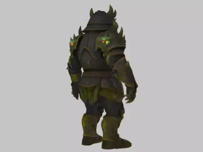 Amphibian Warlord Game Ready Model Low-poly 3D model