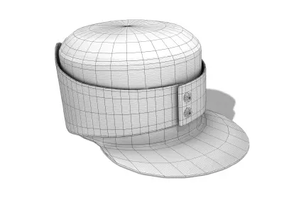 Uniform Army Hat V2 Low-poly 3D model