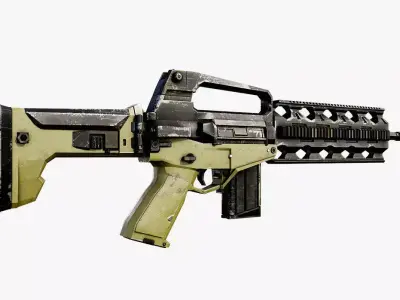 Combat Rifle 3D model